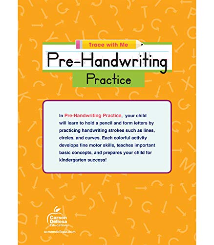 Trace With Me: Pre-Handwriting Practice Workbook, Handwriting Workbook for Kindergarten and Preschool Learning