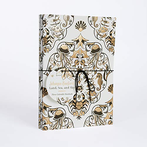 Johanna Basford Land, Sea, and Sky: Three Colorable Notebooks