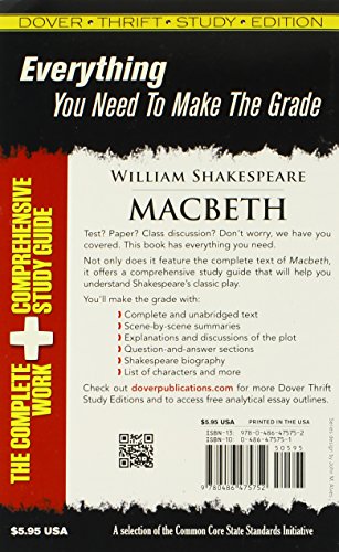 Macbeth (Dover Thrift Study Edition)