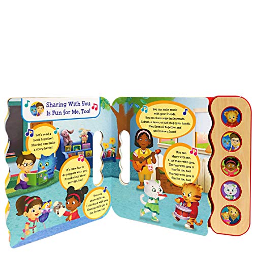 Daniel Tiger Friendly Songs: Children's 5-Button Song Book - Sing and Read with Daniel Tiger and Friends (5 Button Early Bird Song Book)