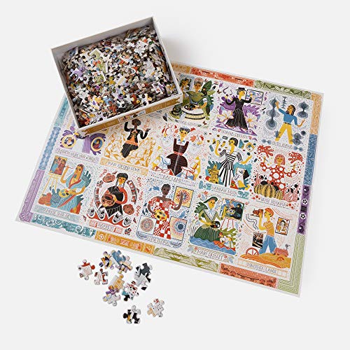 Women in Art Puzzle: Fearless Creatives Who Inspired the World 500-Piece Jigsaw Puzzle and Poster: Jigsaw Puzzles for Adults and Jigsaw Puzzles for Kids