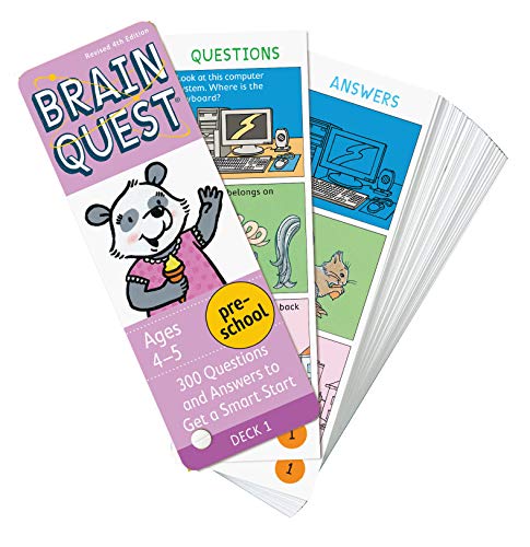 Brain Quest Preschool Q&A Cards: 300 Questions and Answers to Get a Smart Start. Curriculum-based! Teacher-approved! (Brain Quest Decks)