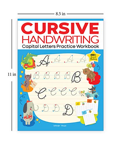 Cursive Handwriting: Small Letters, Capital Letters, Joining Letters and Word Family: Level 1 Practice Workbooks For Children (Set of 4 Books)