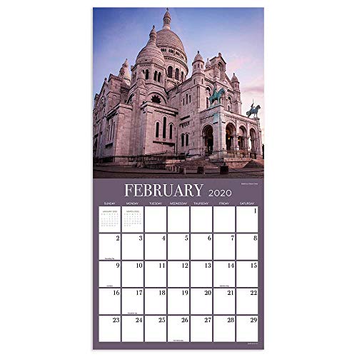 2020 Paris Wall Calendar