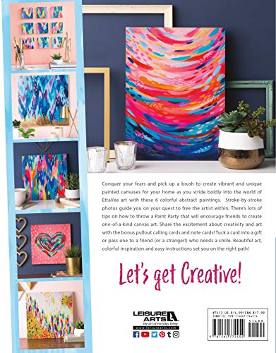 Happy Abstracts: Fearless Painting for True Beginners! (Learn to Create Vibrant Canvas Art Stroke-by-Stroke) - Paint Party Level 1