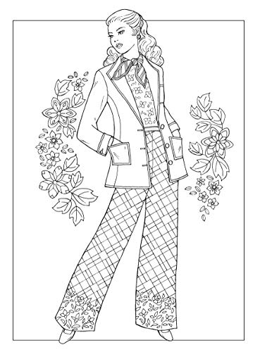 Creative Haven Fabulous Fashions of the 1970s Coloring Book (Creative Haven Coloring Books)