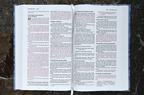 NIV, Bible for Kids, Cloth over Board, Blue, Red Letter, Comfort Print: Thinline Edition