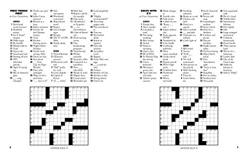 Easy as Pie Crosswords: Very Easy!