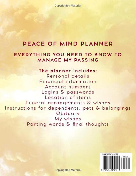 When I'm Gone: My Final Wishes Organizer, End of Life Planner, Beneficiary Planner, Important Information About My Belongings, Business Affairs & Wishes