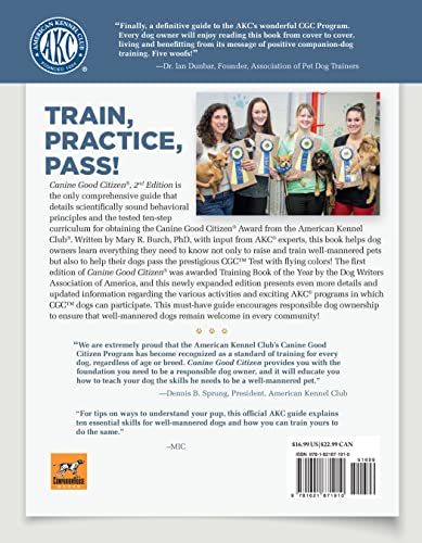 Canine Good Citizen: The Official AKC Guide, 2nd Edition: Ten Essential Skills Every Well-Mannered Dog Should Know (CompanionHouse) How to Train, Practice, and Pass the American Kennel Club's CGC Test