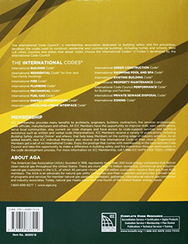 2018 International Fuel Gas Code (International Code Council Series)