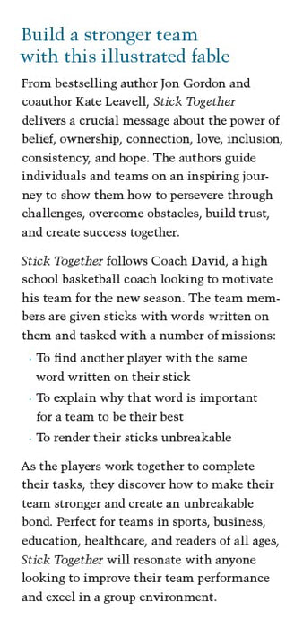 Stick Together: A Simple Lesson to Build a Stronger Team