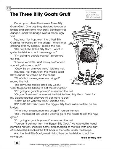 Week-by-Week Homework for Building Reading Comprehension & Fluency: Grades 2–3: 30 Reproducible High-Interest Passages for Kids to Read Aloud at ... Building Reading Comprehension and Fluency)