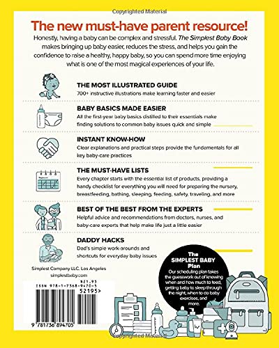 The Simplest Baby Book in the World: The Illustrated, Grab-and-Do Guide for a Healthy, Happy Baby