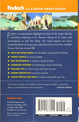 Fodor's U.S. & British Virgin Islands (Full-color Travel Guide)