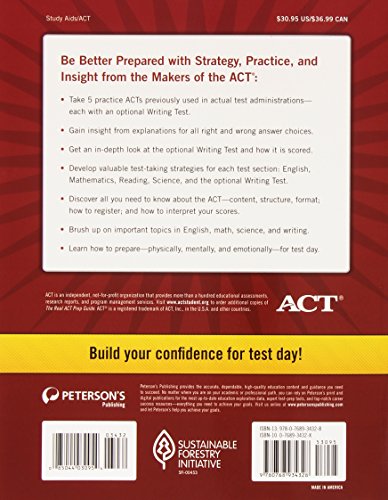 The Real ACT Prep Guide: The Only Guide to Include 5 Real Act Tests