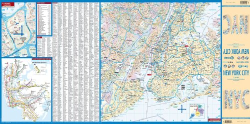 Laminated New York City Streets Map by Borch (English Edition)