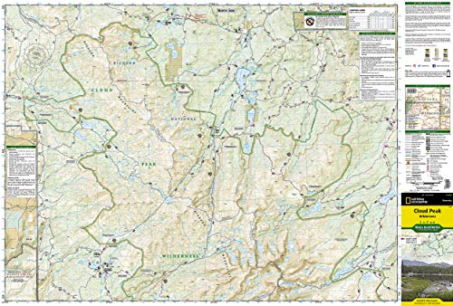 Cloud Peak Wilderness Map (National Geographic Trails Illustrated Map, 720)