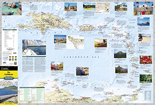 Caribbean Map (National Geographic Destination Map)