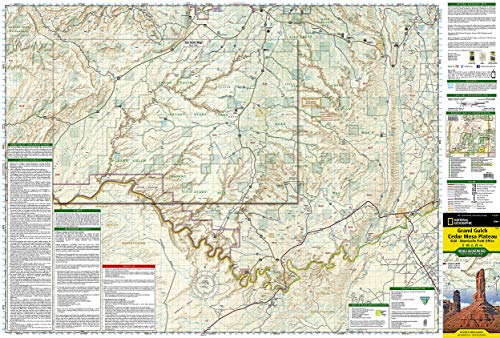 Grand Gulch, Cedar Mesa Plateau Map [BLM - Monticello Field Office] (National Geographic Trails Illustrated Map, 706)