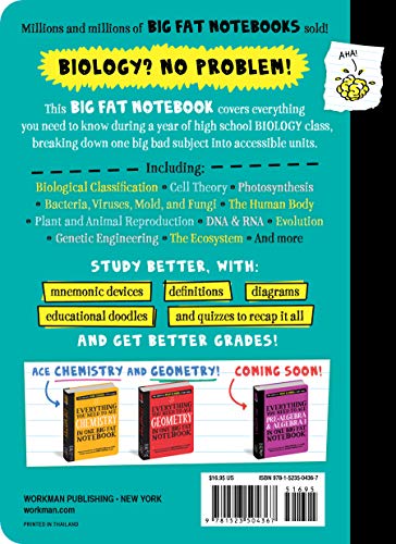 Workman Publishing Company - To Ace Biology in One Big Fat Notebook