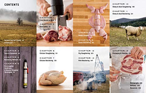 Butchering Poultry, Rabbit, Lamb, Goat, and Pork: The Comprehensive Photographic Guide to Humane Slaughtering and Butchering