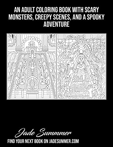 Haunted House: An Adult Coloring Book with Scary Monsters, Creepy Scenes, and a Spooky Adventure