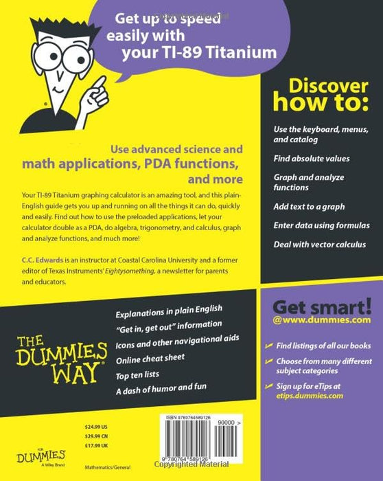 TI-89 Graphing Calculator For Dummies