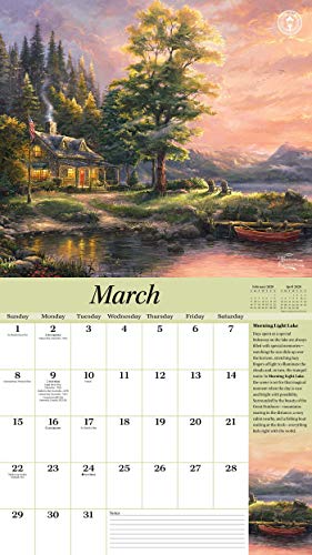 Thomas Kinkade Special Collector's Edition 2020 Deluxe Wall Calendar: New Beginnings