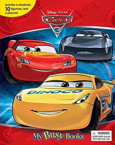 Phidal - Disney/Pixar Cars 3 My Busy Book -10 Figurines and a Playmat