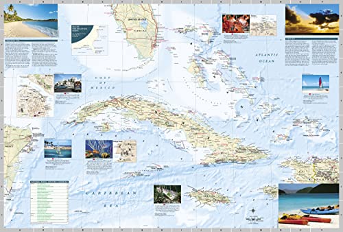 Caribbean Map (National Geographic Destination Map)