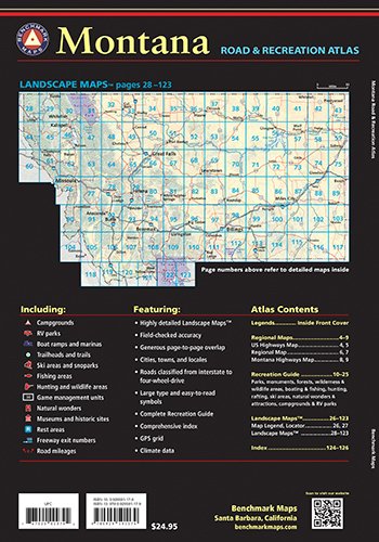 Montana Road & Recreation Atlas (Benchmark Recreation Atlases)