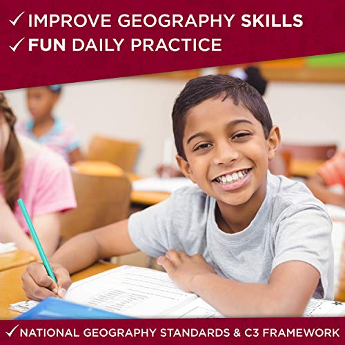 180 Days of Social Studies: Grade 4 - Daily Geography Workbook for Classroom and Home, Cool and Fun Practice, Elementary School Level Activities ... to Build Skills (180 Days of Practice)