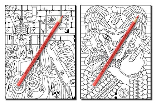 Haunted House: An Adult Coloring Book with Scary Monsters, Creepy Scenes, and a Spooky Adventure