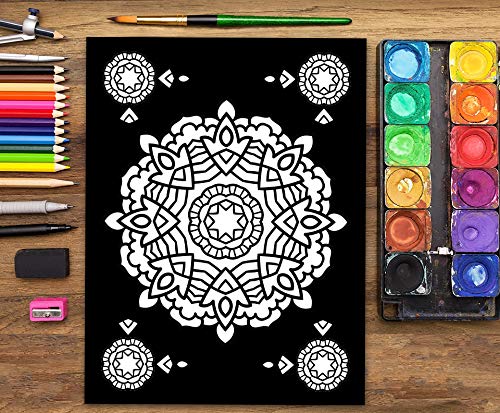 Mandalas At Midnight: A Mandala Coloring Book