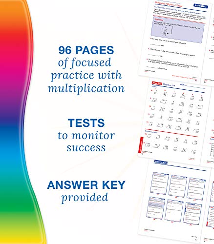 Spectrum 4th Grade Math Multiplication Workbooks, Ages 9 to 10, 4th Grade Math Multiplication, State Standards Multiplication Practice, Activities ... Tests, and Answer Key - 96 Pages (Volume 6)