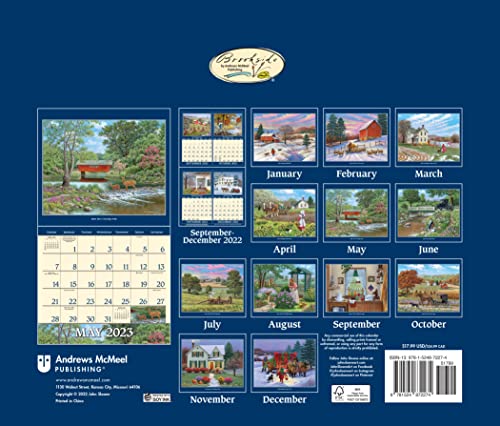 John Sloane's Country Seasons 2023 Deluxe Wall Calendar