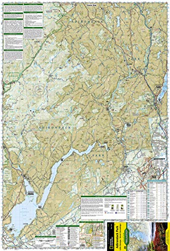 Lake George, Great Sacandaga: Adirondack Park Map (National Geographic Trails Illustrated Map, 743)