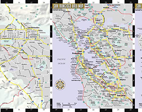 Streetwise California Map: Laminated State Road Map of California