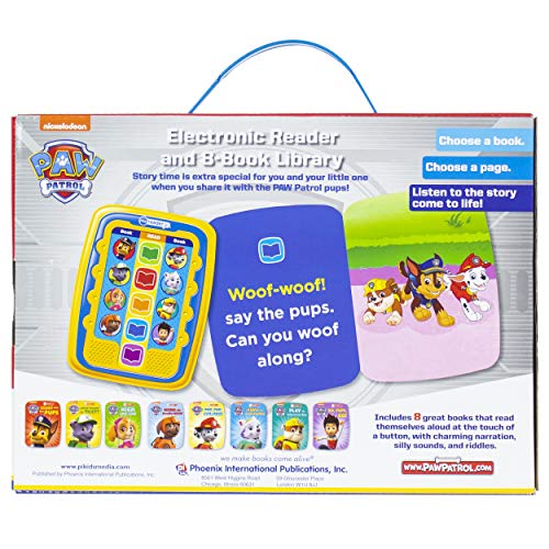 Nickelodeon - PAW Patrol Electronic Me Reader Jr. and 8 Sound Book Library - PI Kids