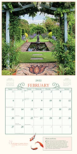 Secret Garden Wall Calendar 2022: A year of photographs that transport you to a garden sanctuary.