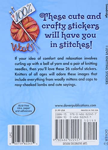 I Love Knitting Stickers (Dover Sticker Books)