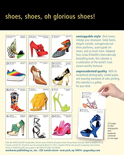 Shoes Page-A-Day Gallery Calendar 2022: A Tribute to the World's Most Amazing Footwear