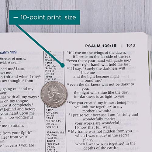 NIV Study Bible, Large Print, Leathersoft, Black/Tan, Red Letter, Thumb Indexed