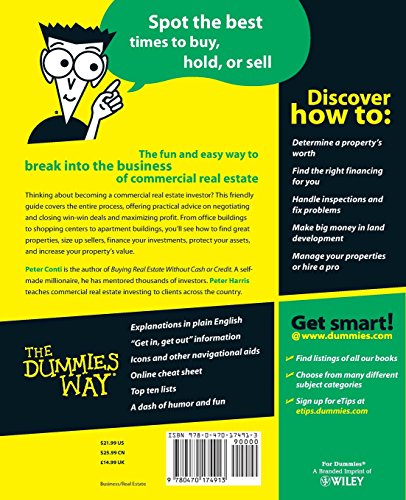 Commercial Real Estate Investing For Dummies