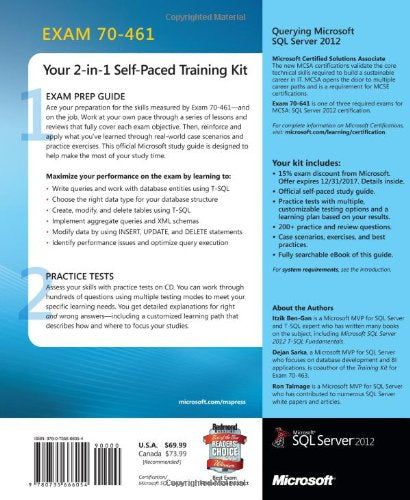 Training Kit (Exam 70-461) Querying Microsoft SQL Server 2012 (MCSA) (Microsoft Press Training Kit)