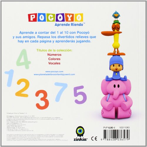 Pocoyó. Números: Con divertidos relieves (Pocoyo) (Spanish Edition)