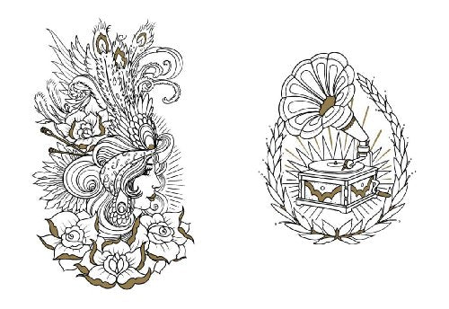 Tattoo Colouring Book