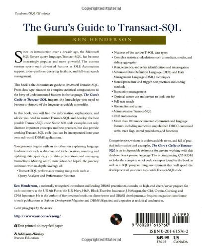 Guru's Guide to Transact-SQL, The