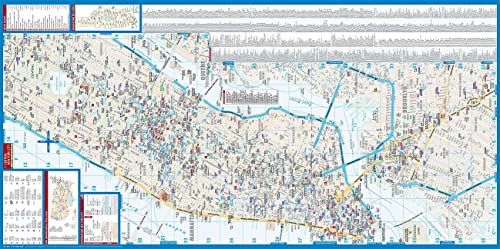 Laminated New York City Streets Map by Borch (English Edition)